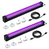 Alweysup UV Schwarzlicht Röhre 10W 2 Pack, 31cm Schwarzlicht LED Strip,...