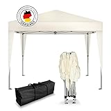 Kronenburg Faltpavillon wasserdicht Dachmaß 3 x 3 m UV Schutz 50+ Pavillon in...