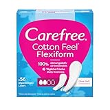 Carefree Cotton Feel Flexiform - Luftdurchlässige Slipeinlagen, parfümfrei,...