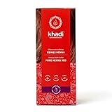 khadi REINES HENNA Pflanzenhaarfarbe - Haarfarbe für aufregendes Orangerot bis...