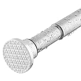 Teleskopstange 70-255CM Ausziehbar Duschvorhangstange Duschstange ohne Bohren...
