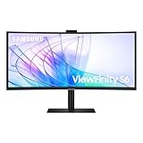 Samsung ViewFinity S65VC Curved Monitor 34 Zoll, Mit Lautsprechern und Webcam,...