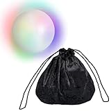 CREATIV DISCOUNT Wahrsager-Set/Hexenset mit leuchtender Kugel und Samtbeutel,...