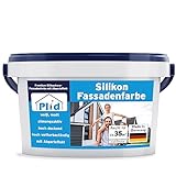 Plid® Silikon Fassadenfarbe Weiss Aussen matt 5L - für Beton, Mauerwerk,...