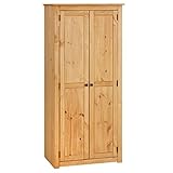 CARO-Möbel Kleiderschrank Cancun im Landhaus Stil, Garderobenschrank mit 2...