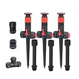 Eden 96093 Mehrfach Verstellbarer Gartensprinkler mit Erweiterungsset, ideal...