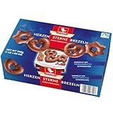 Weiss Herzen Sterne Brezeln Vollmilch