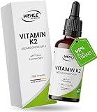 Vitamin K2 MK7 200µg 1850 Tropfen 50ml - Premium: 99% All-Trans Menaquinon -...