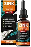 Zink Tropfen FORTE 100ml - 2700 Tropfen extra hochdosiert mit 3mg Zink pro...