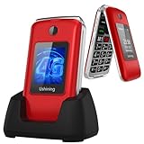 Tosaju 4G Seniorenhandy ohne Vertrag Klapphandy 1200 mAh Akku Lange Standby...