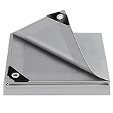 WOLTU Abdeckplane Wasserdicht 3x3 m Plane mit Ösen 140 g/m² PE Schutzplane...