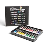Elan Gouache Farben Set, 24x Premium Gouache Farben Tuben 12ml Ungiftig, Premium...