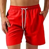 UHouse Badehose Herren Badeshorts mit Mesh-Innenslip Schnelltrocknend Sommer...