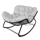 CCLIFE Schaukelstuhl Schaukelsessel Extra groß Wohnzimmer Relaxstuhl...