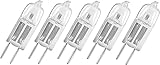 Osram 5er Pack Halostar Starlite 64425 S 20 Watt 12 Volt G4 warmweiß 2800...