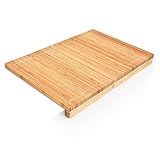 Relaxdays Schneidebrett aus Bambus H x B x T: ca. 5 x 56 x 38 cm Küchenbrett...
