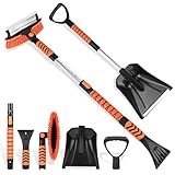 Diealles Shine Eiskratzer Auto mit Besen, 4 in 1 Schneebesen Auto, Abnehmbarer...