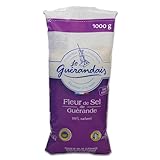 Fleur de Sel de Guérande – 1000g weißes grobes Meersalz - französisches,...