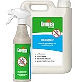 Envira Anti Milben-Spray 500 ml + 2 Liter - Mittel gegen Milben, Hausstaubmilben...