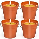 4 x 200g Große Citronella Kerze Outdoor, 180 Std Brenndauer Duftkerze...