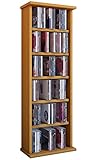 CD Regal Holz | CD Regal mit Platz für 150 CDs oder 65 DVDs oder 36-Videos |...