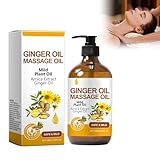 100 Ml Ätherische Öle Ingwer Bauchdrainag Ginger Oil Schlankheits Bauch Ingwer...