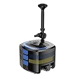 Mauk UV-C Kassetten Teichfilter System | Unterwasser Komplettset mit Pumpe & UV...