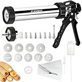 GAMKII Churro Maker Maschine Stailness Stahl Churrro Gun Kit mit 4 Scheiben für...