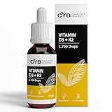 CYB - Complete Your Body | Vitamin D3 K2 Hochdosiert (50 ml, Vitamin D3 + K2...