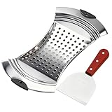 Pasdrucn Edelstahl Spätzlereibe Mit Teigschaber, Spätzlereibe Mit Schaber,...