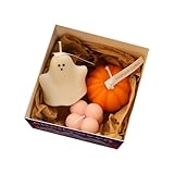 Halloween Deko Geist-Kürbis-Duftkerzen, Sojawachs-Duftkerze, Kunst, Dekorativ,...