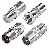 TUOLNK TV Luftadapter f männliche/weibliche TV -TV Koaxial Stecker Kit für...