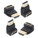 LEENUE 4 Stück HDMI Winkelstecker 90 Grad und 270 Grad, HDMI Winkel Adapter, 4K...