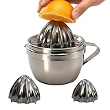 Zitronenpresse Edelstahl 18/8, Zitruspresse Orangenpresse Entsafter Manuell mit...