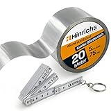 Hinrichs Aluminium Klebeband 20m x 50mm - hitzebeständiges Isolierklebeband -...