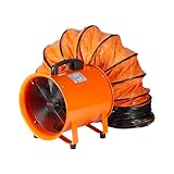 VEVOR Bauventilator 367-W-AC-Motor Baugebläse 2800 U/min Baulüfter Gebläse...