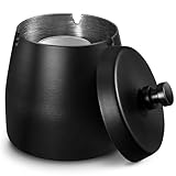Zeawavsl Aschenbecher mit Deckel, Aschenbecher für Draussen, Windaschenbecher...