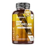 Bromelain Kapseln - 650mg Tagesdosis - 3750 F.I.P - 180 vegane Kapseln - 6...