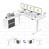 FLEXISPOT Höhenverstellbarer Schreibtisch elektrisch höhenverstellbar,...