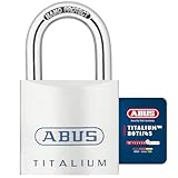 ABUS Titalium Vorhängeschloss 80TI/45 - Kellerschloss mit leichtem, massiven...