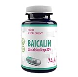 Baicalin Baikal Helmkraut (Scutellaria baicalensis) 500mg 120 Vegane Kapseln,...
