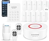 AGSHOME Alarmanlage Haus 15-teiliges, WLAN, Sicherheit, Einbrecher System...