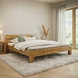 skølm Floki Bett 180x200 cm aus Massivholz – Haupt- oder Gästebett,...