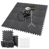 BXI Dicke Schallabsorber Puzzle-Bodenmatten, 16 Stück 28 x 28 x 0,9 cm...