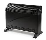 DOMO DO7350CH Konvektor-Heizgerät - Turbo - 3 Positionen - 2000 W - schwarz