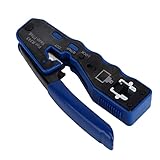 Itonash Handkrimpzange, 8p Crystal Head Crimper Network Stripper Ethernet...