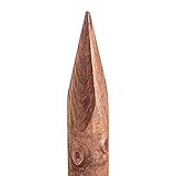 HaGa® Holzpfahl Baumpfahl Pfahl Zaunpfahl 5cmØ x 150cm Höhe aus Kiefer 10 St....