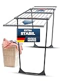 STAHLMANN ® Wäscheständer ausziehbar [20M Trockenfläche ] Made IN EU -...