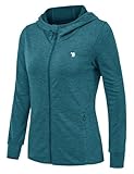Rdruko Damen UPF 50+ Sonnenschutz Hoodie Laufjacke Sportjacke Leicht Langarm mit...
