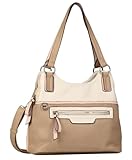 TOM TAILOR Jule Damen Shopper Umhängetasche Reißverschluss Groß Rosa